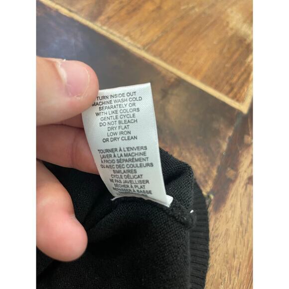 T Tahari Women's Black Long Sleeve Crew Neck Pullover Sweater Size XL - Picture 7 of 8